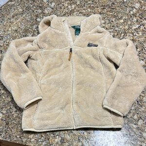 L.L. Bean Tan Fleece Jacket